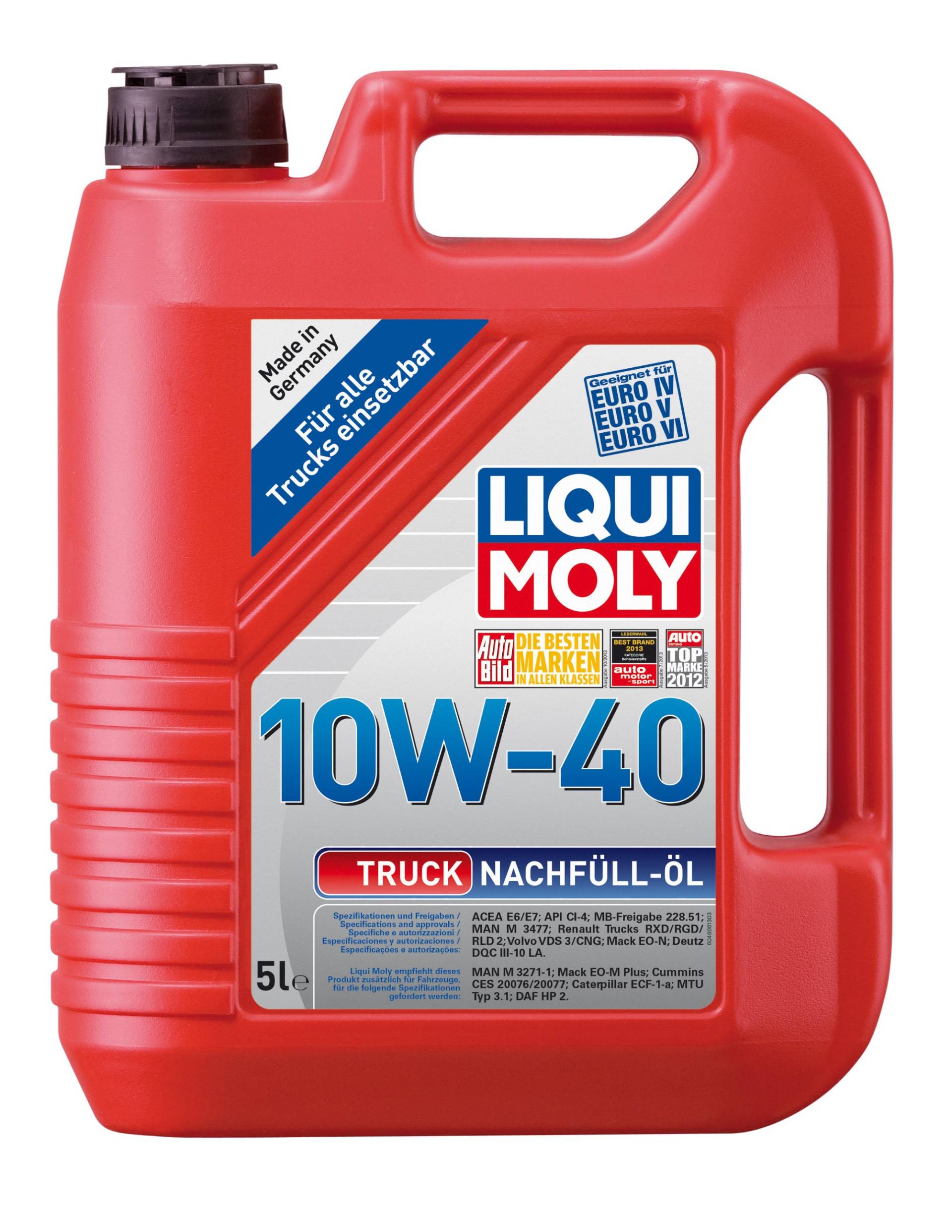 LIQUI MOLY Truck Nachfüll-Öl 10W-40 | 5 L | Synthesetechnologie Motoröl | Art.-Nr.: 4606 von Liqui Moly