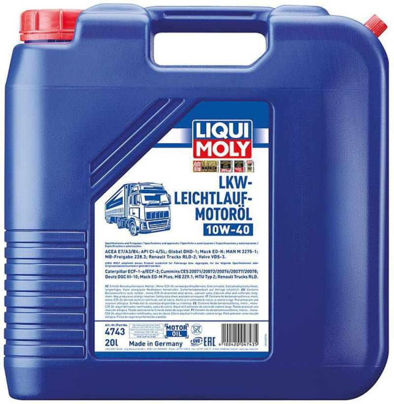 Liqui Moly 4743 LKW-Leichtlauf-Motoröl 10W-40 20L von Liqui Moly