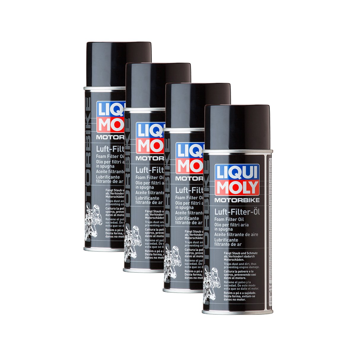 Liqui Moly 4X 1604 Motorbike Luft Filter Öl Spray Luftfilteröl Motorrad 400ml von Liqui Moly