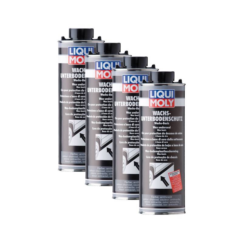 Liqui Moly 4X 6102 Wachs Unterbodenschutz anthrazit schwarz Pflege Schutz 1L von Liqui Moly