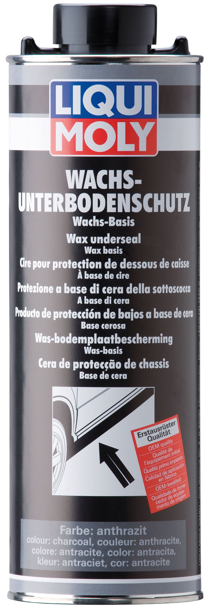 LIQUI MOLY Wachsunterbodenschutz anthrazit/schwarz | 1 L | Karosserieschutz | Unterbodenschutz | Art.-Nr.: 6102 LIQUI MOLY Wachsunterbodenschutz anthrazit/schwarz | 1 L | Karosserieschutz | Unterbodenschutz | Art.-Nr.: 6102 von Liqui Moly