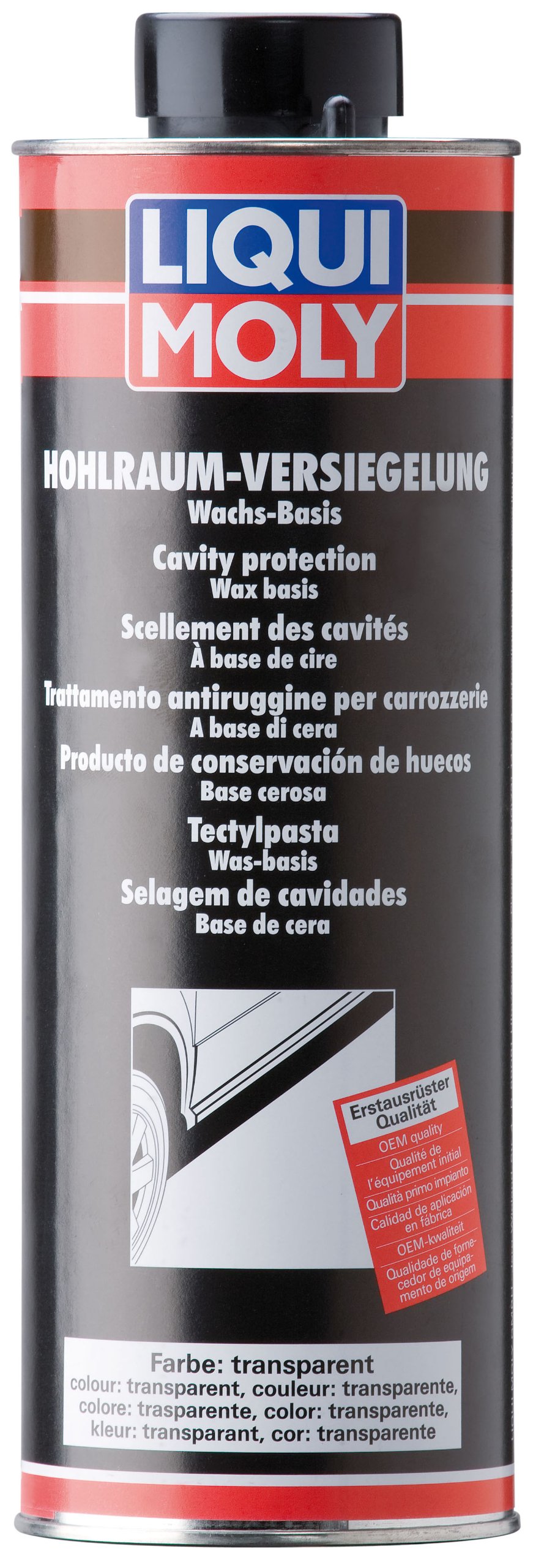 LIQUI MOLY Hohlraumversiegelung transparent | 1 L | Karosserieschutz | Unterbodenschutz | Hohlraumversiegelung | Art.-Nr.: 6116 LIQUI MOLY Hohlraumversiegelung transparent | 1 L | Karosserieschutz | Unterbodenschutz | Hohlraumversiegelung | Art.-Nr.: 6116 von Liqui Moly