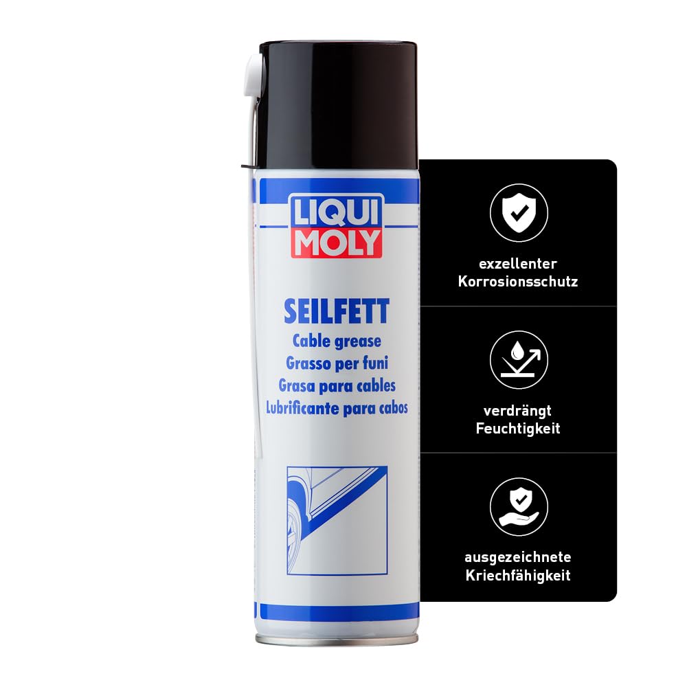 LIQUI MOLY Seilfett | 500 ml | Schmierfett | Karosserieschutz | Unterbodenschutz | Art.-Nr.: 6135 von Liqui Moly