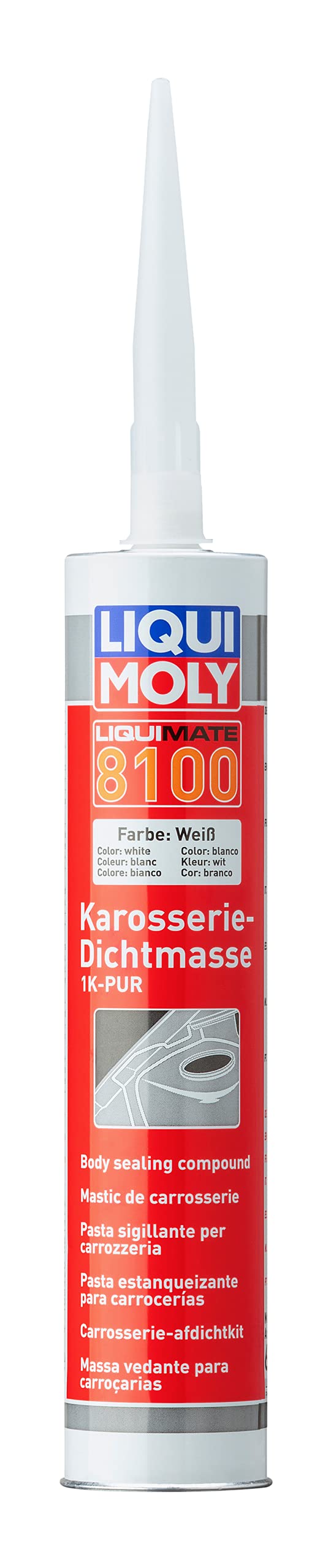 LIQUI MOLY Liquimate 8100 1K-PUR weiss | 300 ml | Karosserieschutz | Dichtstoff | Unterbodenschutz | Art.-Nr.: 6147 von Liqui Moly