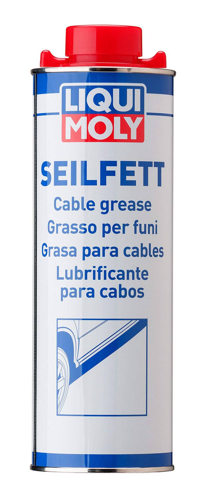 LIQUI MOLY Seilfett | 1 L | Schmierfett | Karosserieschutz | Unterbodenschutz | Art.-Nr.: 6173 von Liqui Moly