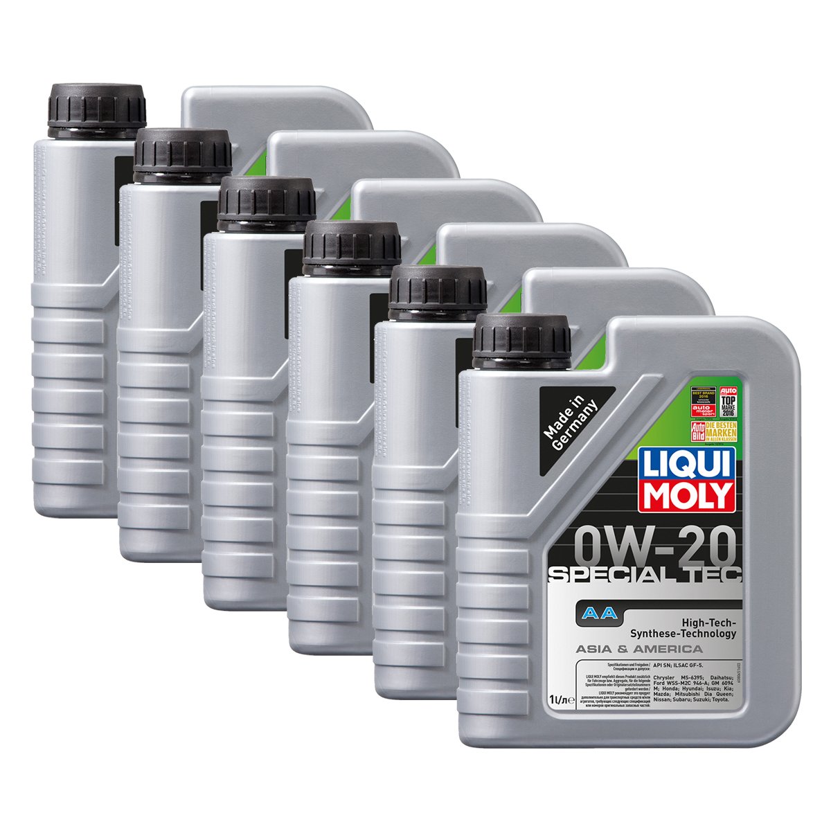 Liqui Moly 6X 9701 Special Tec AA 0W-20 Motoröl API SN ILSAC GF-5 von Liqui Moly