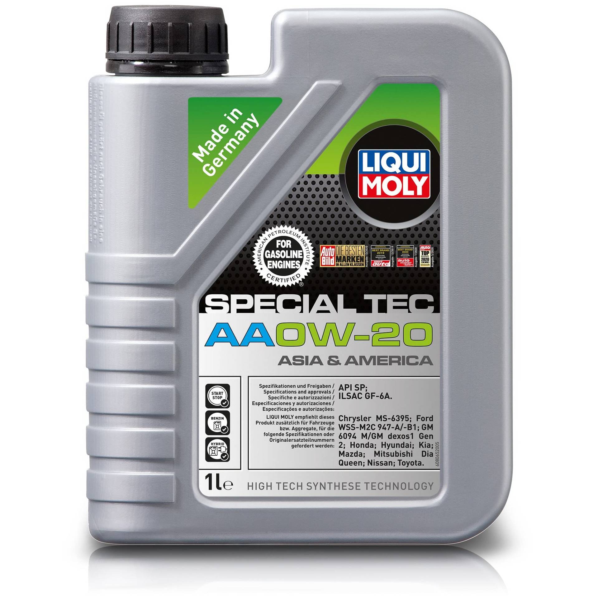 LIQUI MOLY Special Tec AA 0W-20 | 5 L | Synthesetechnologie Motoröl | Art.-Nr.: 9734 von Liqui Moly