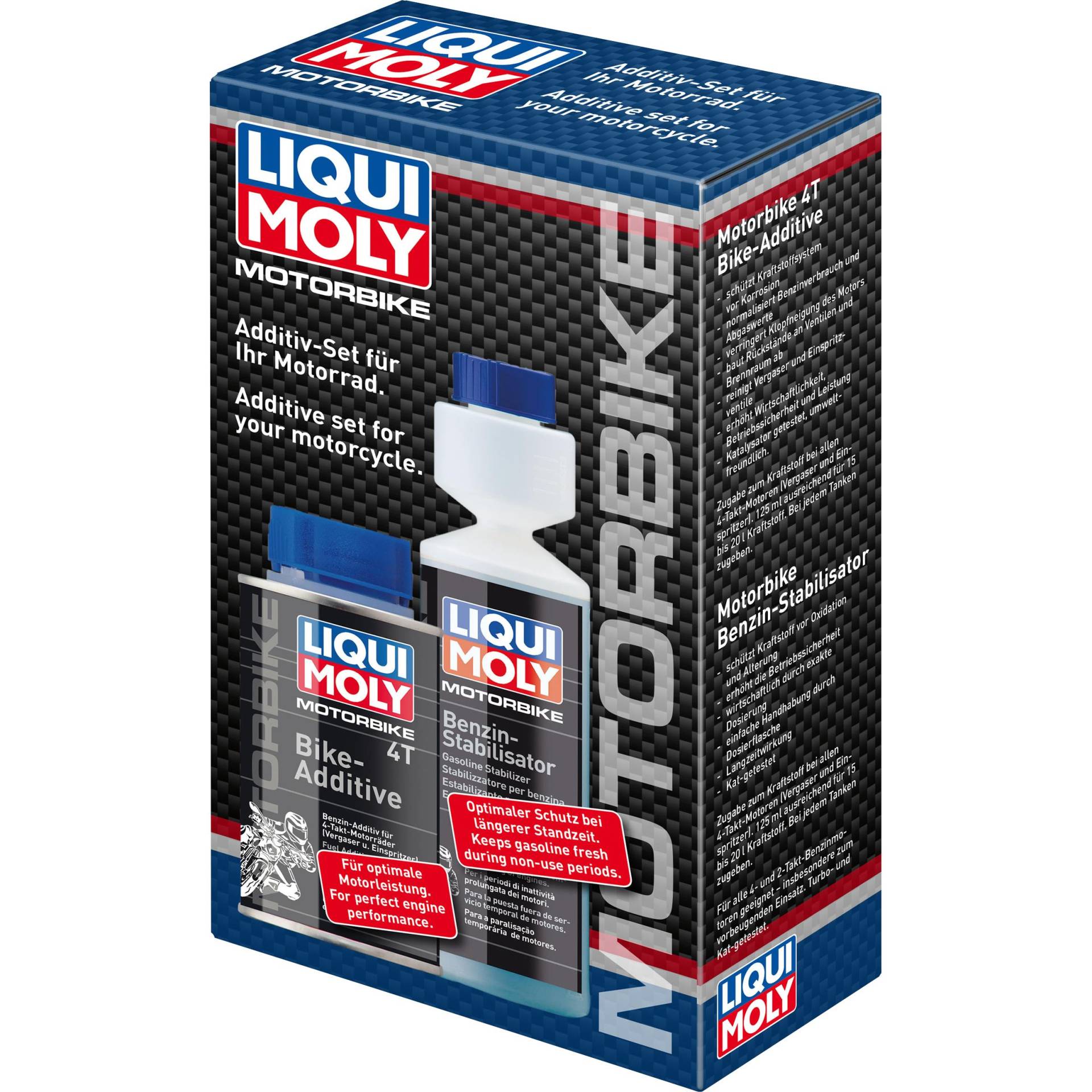 Liqui Moly Bike Additiv 4T 125ml+Benzin-Stabilisator 250ml Liqui Moly Bike Additiv 4T 125ml+Benzin-Stabilisator 250ml von Liqui Moly