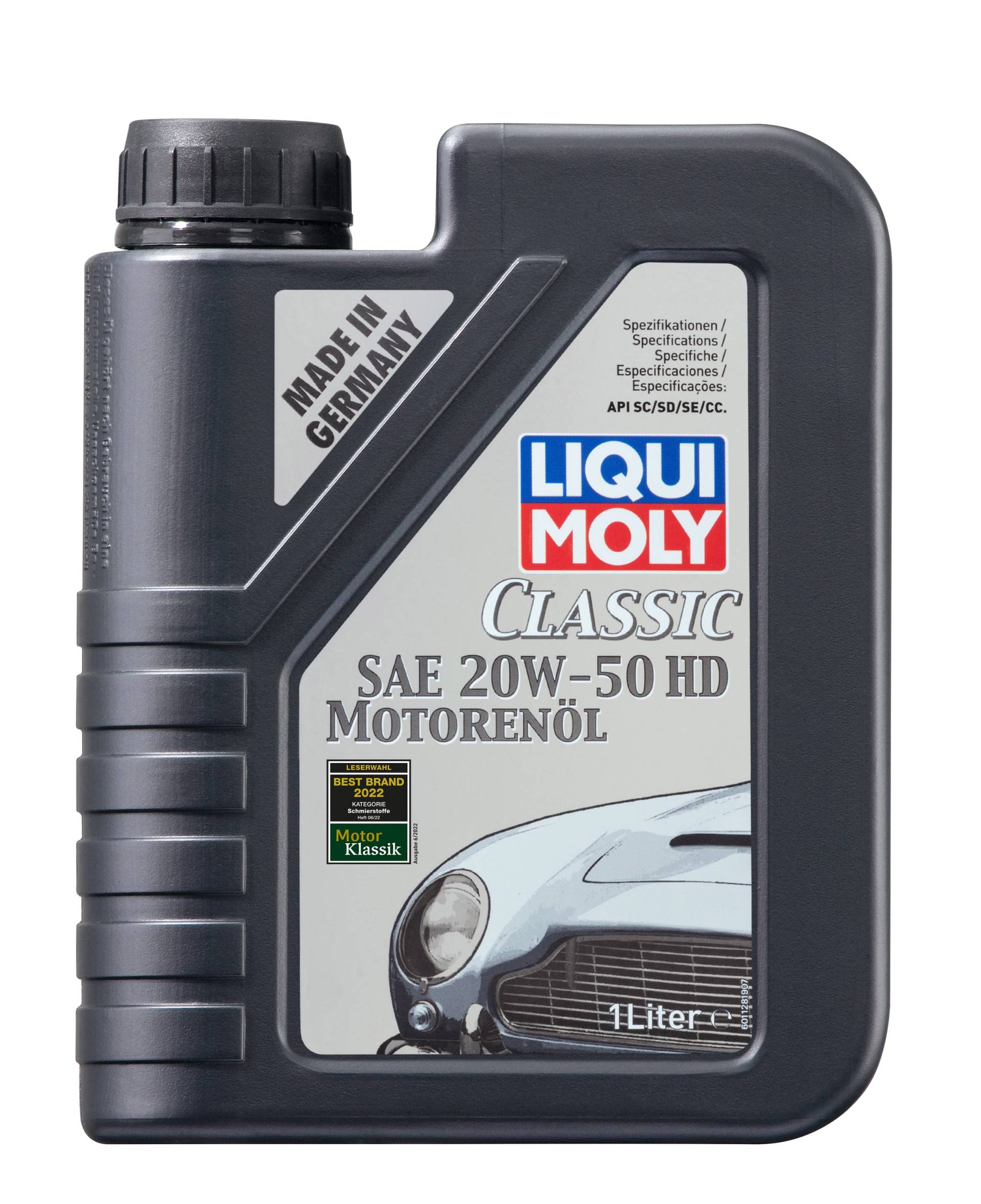 Liqui Moly Classic SAE 20W-50 HD Motoröl, 1 Liter Liqui Moly Classic SAE 20W-50 HD Motoröl, 1 Liter von Liqui Moly