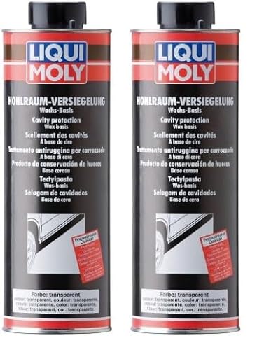 Liqui Moly Hohlraumversiegelung transparent | 1 L | Karosserieschutz | Unterbodenschutz | Hohlraumversiegelung | Art.-Nr.: 6116 (Packung mit 2) von Liqui Moly