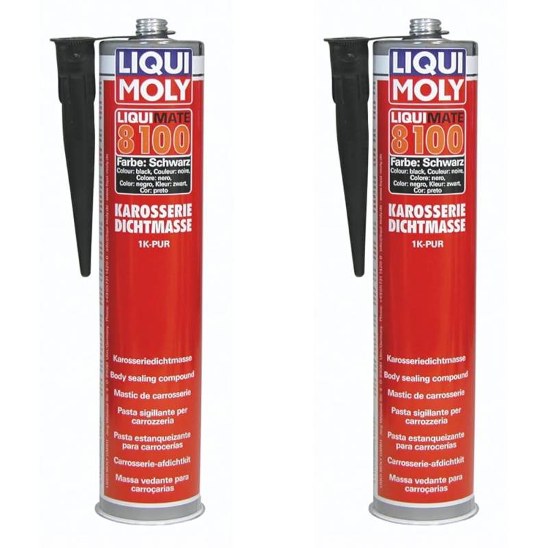 Liqui Moly Liquimate 8100 1K-PUR schwarz | 300 ml | Karosserieschutz | Dichtstoff | Unterbodenschutz | Art.-Nr.: 6146 (Packung mit 2) von Liqui Moly