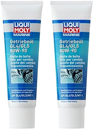 Liqui Moly Marine Getriebeöl GL4/GL5 80W-90 | 250 ml | Boot Getriebeöl | Art.-Nr.: 25030, farblos (Packung mit 2) von Liqui Moly
