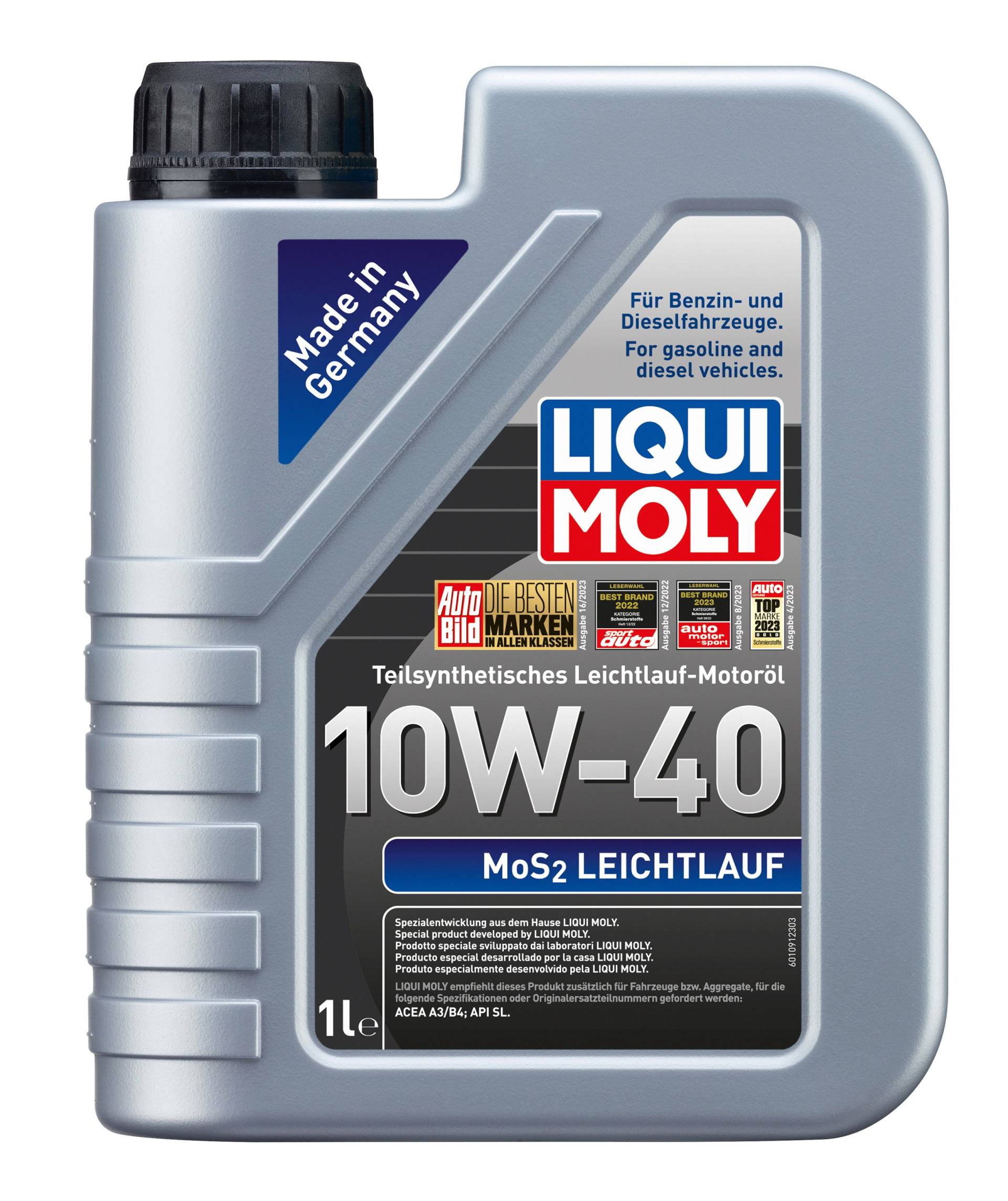 Liqui Moly Mos2 Leichtlauf 10W-40 Motoröl, 1 Liter von Liqui Moly