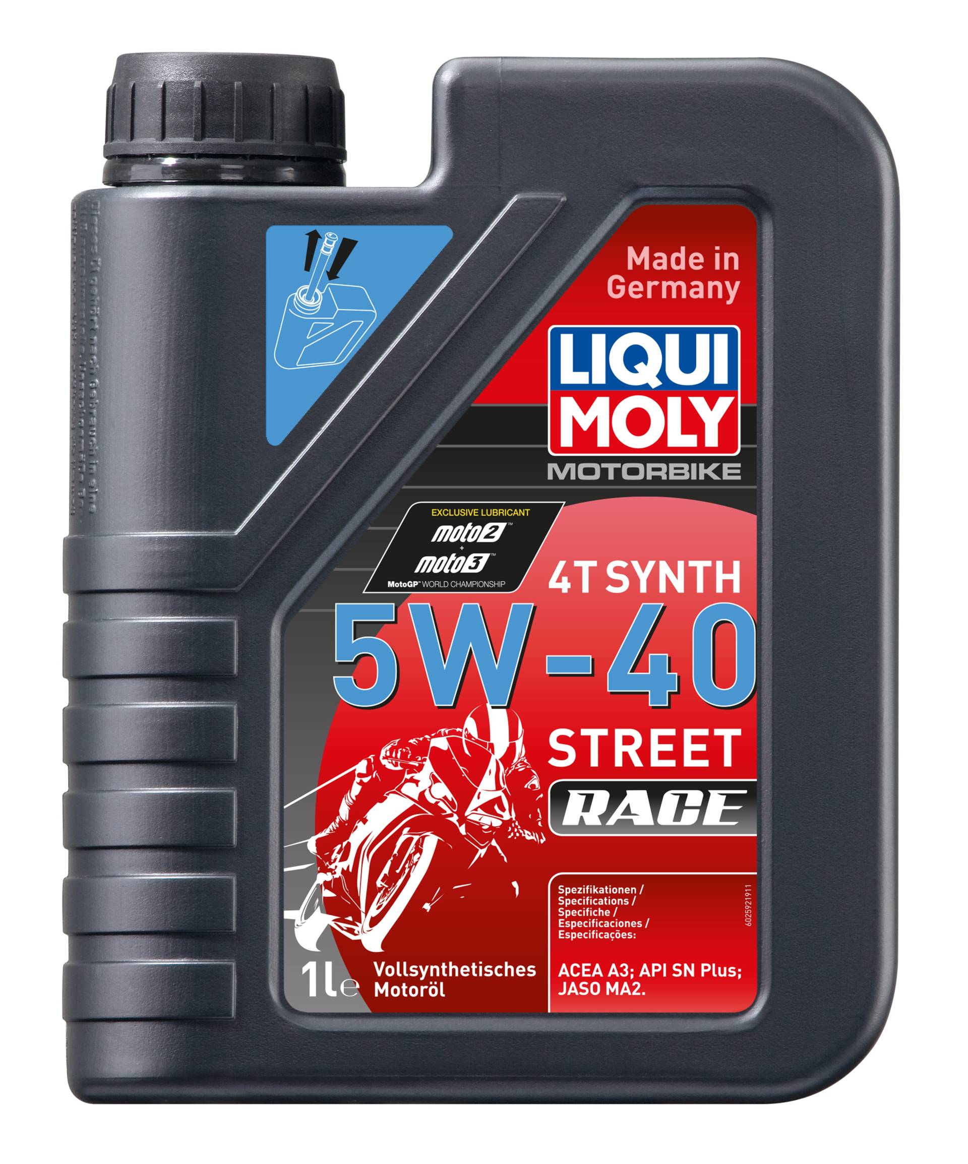 Liqui Moly Motorbike 4T Synth 5W-40 Street Race Motoröl, 1 l Liqui Moly Motorbike 4T Synth 5W-40 Street Race Motoröl, 1 l von Liqui Moly