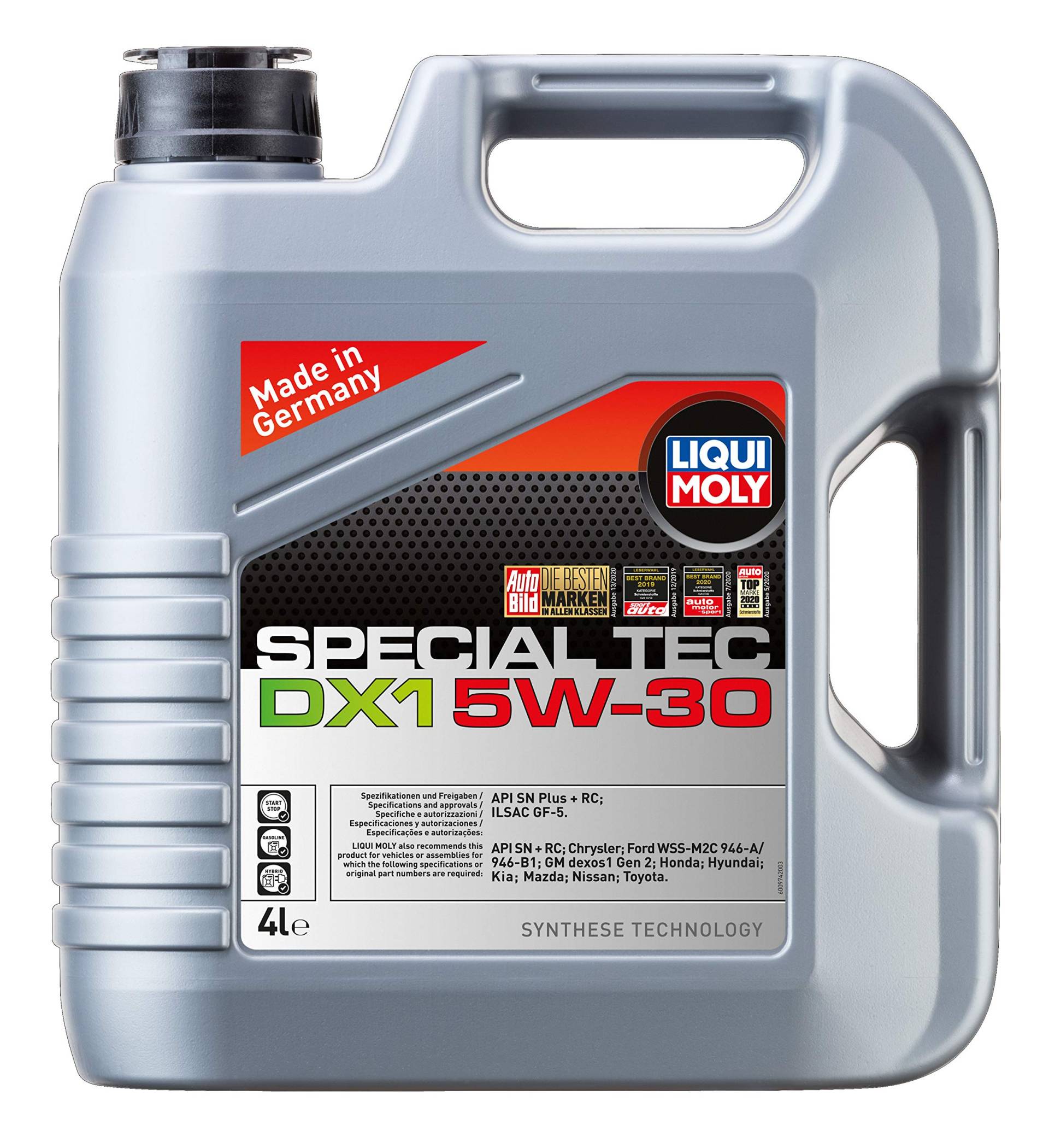 Liqui Moly Motoröl 5W-30 4L Special Tec Dx1 Api Sp Ilsac Gf-6A Motorenöl von Liqui Moly