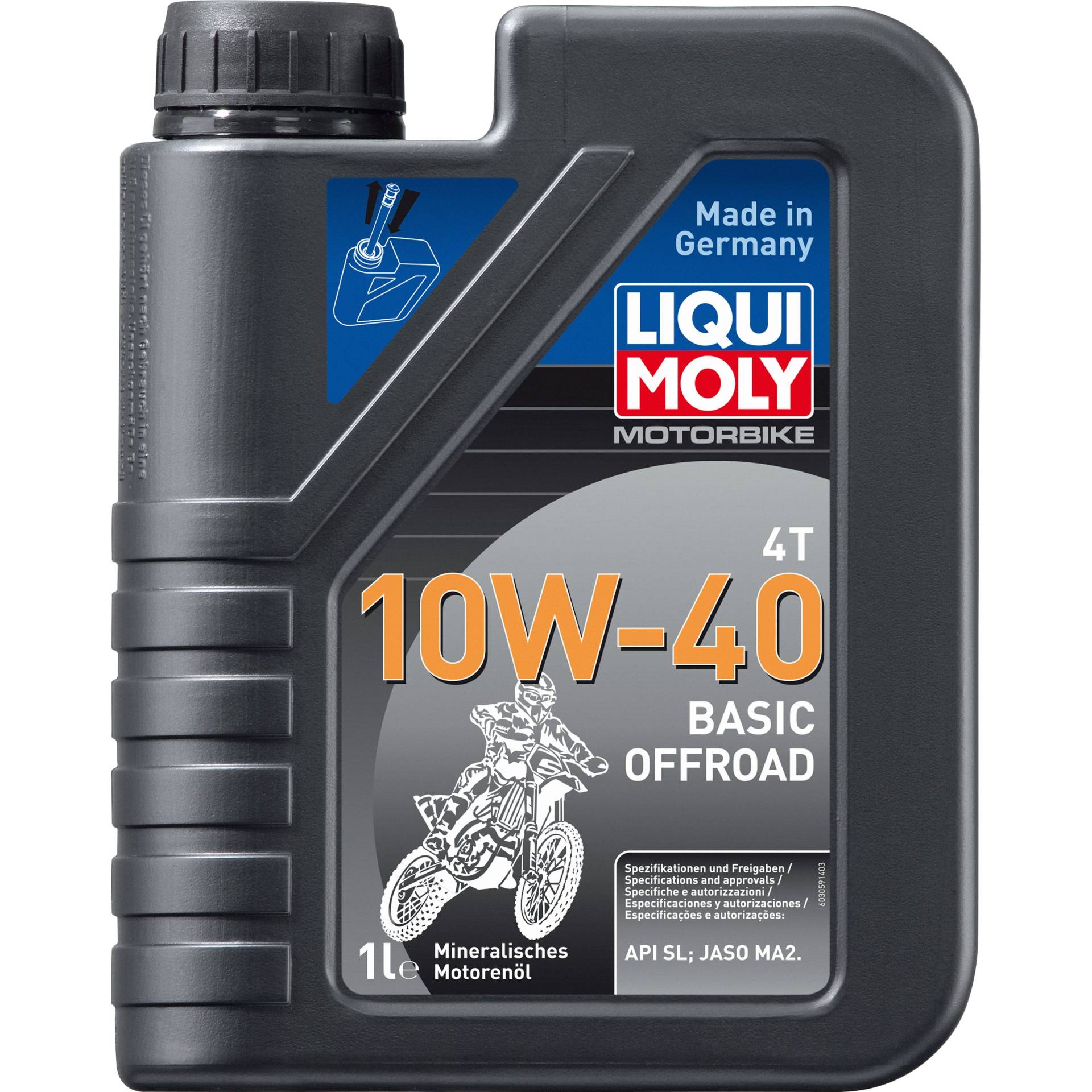 Liqui Moly Motoröl Motorbike 4T 10W-40 Basic Offroad 1 Liter Liqui Moly Motoröl Motorbike 4T 10W-40 Basic Offroad 1 Liter von Liqui Moly