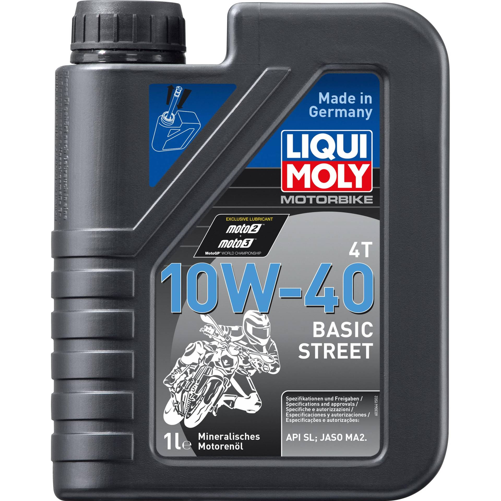 Liqui Moly Motoröl Motorbike 4T 10W-40 Basic Street 1 Liter Liqui Moly Motoröl Motorbike 4T 10W-40 Basic Street 1 Liter von Liqui Moly