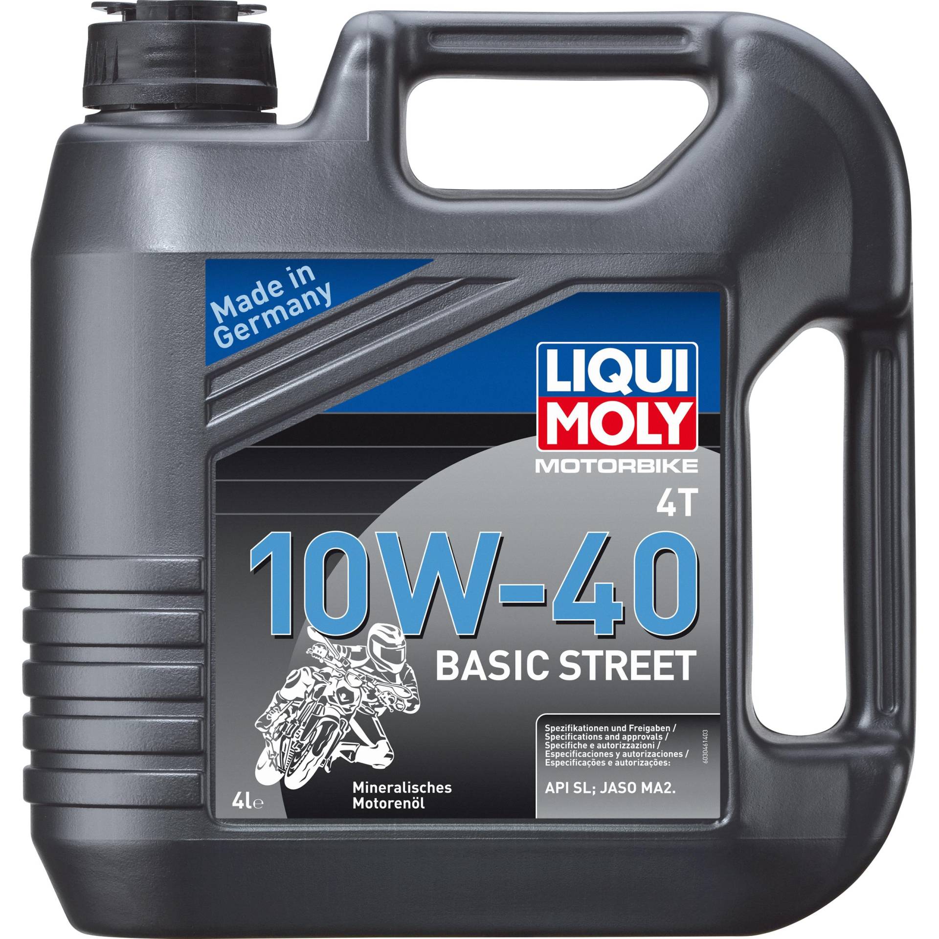 Liqui Moly Motoröl Motorbike 4T 10W-40 Basic Street 4 Liter Liqui Moly Motoröl Motorbike 4T 10W-40 Basic Street 4 Liter von Liqui Moly