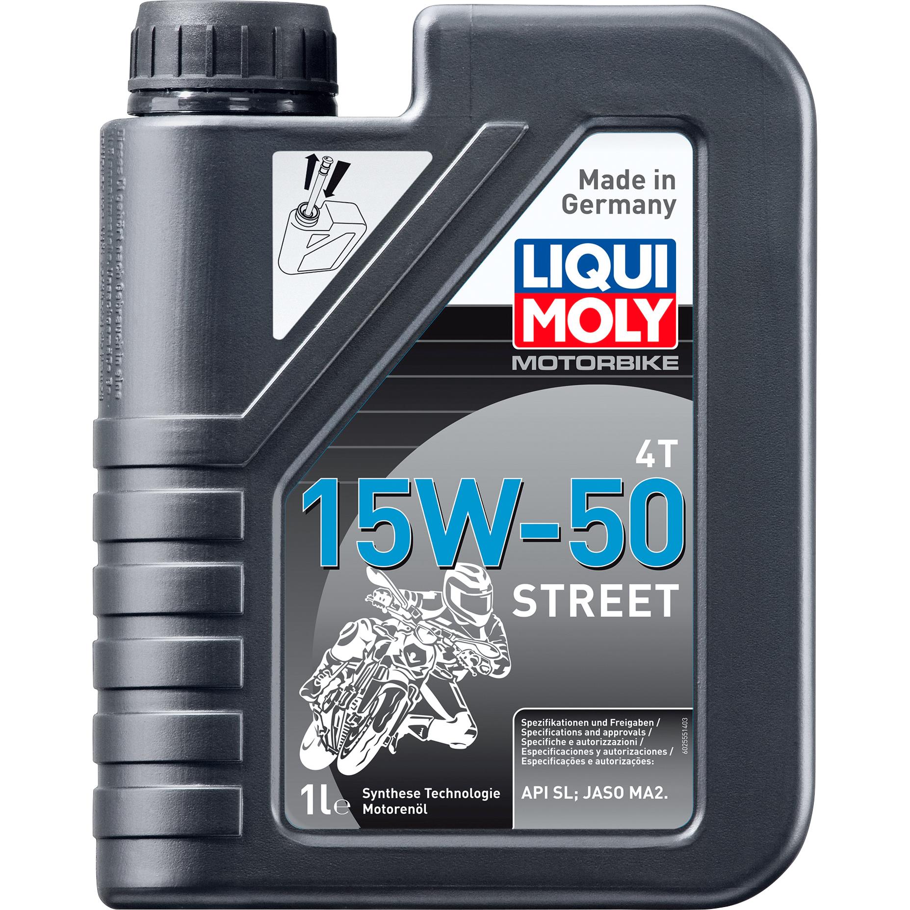 Liqui Moly Motoröl Motorbike 4T 15W-50 Street 1 Liter Liqui Moly Motoröl Motorbike 4T 15W-50 Street 1 Liter von Liqui Moly