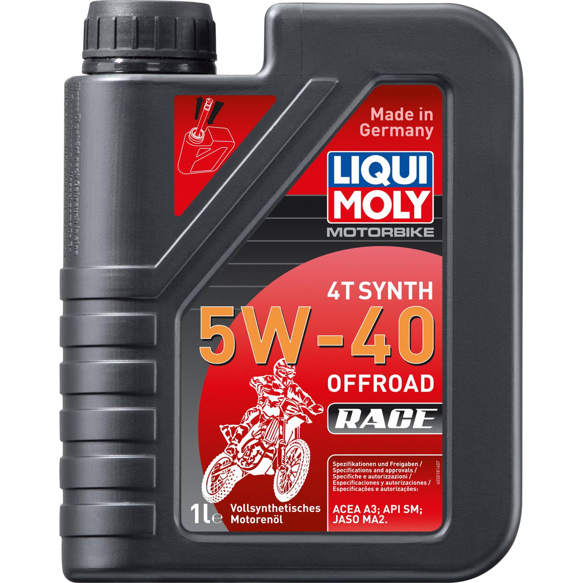 Liqui Moly Motoröl Motorbike 4T 5W-40 Offroad Race Vollsynthet. 1 Liter Liqui Moly Motoröl Motorbike 4T 5W-40 Offroad Race Vollsynthet. 1 Liter von Liqui Moly