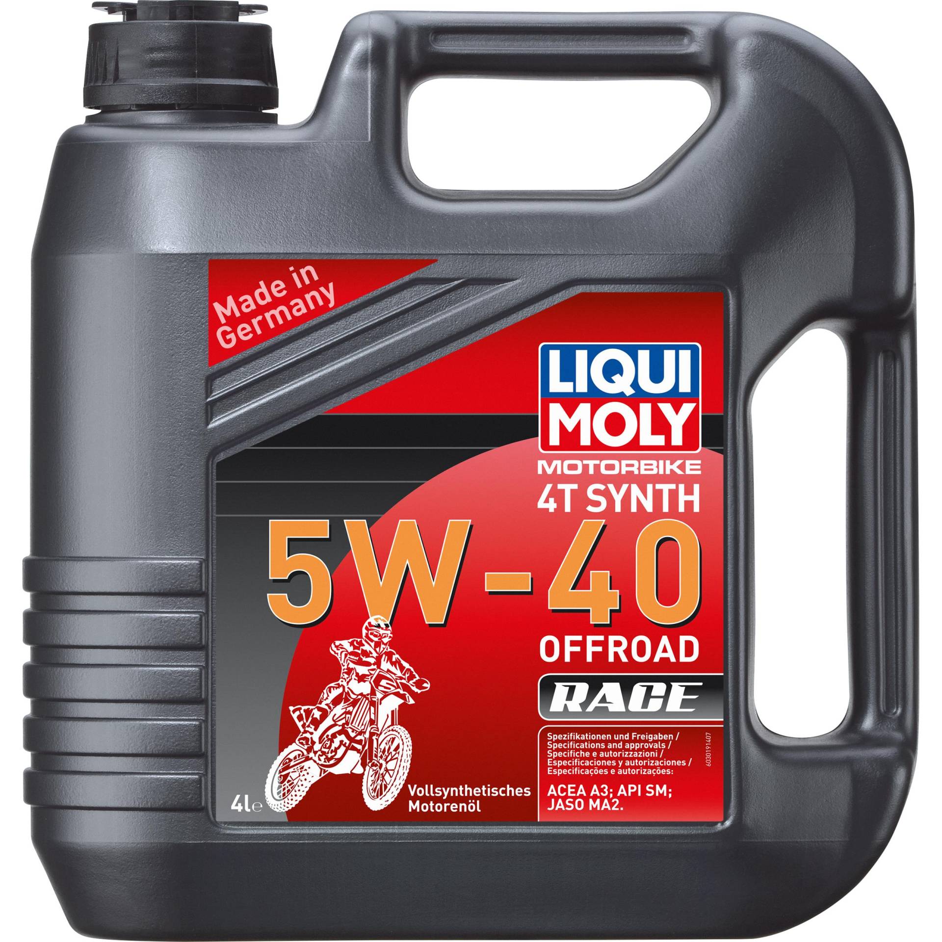 Liqui Moly Motoröl Motorbike 4T 5W-40 Offroad Race Vollsynthet. 4 Liter Liqui Moly Motoröl Motorbike 4T 5W-40 Offroad Race Vollsynthet. 4 Liter von Liqui Moly