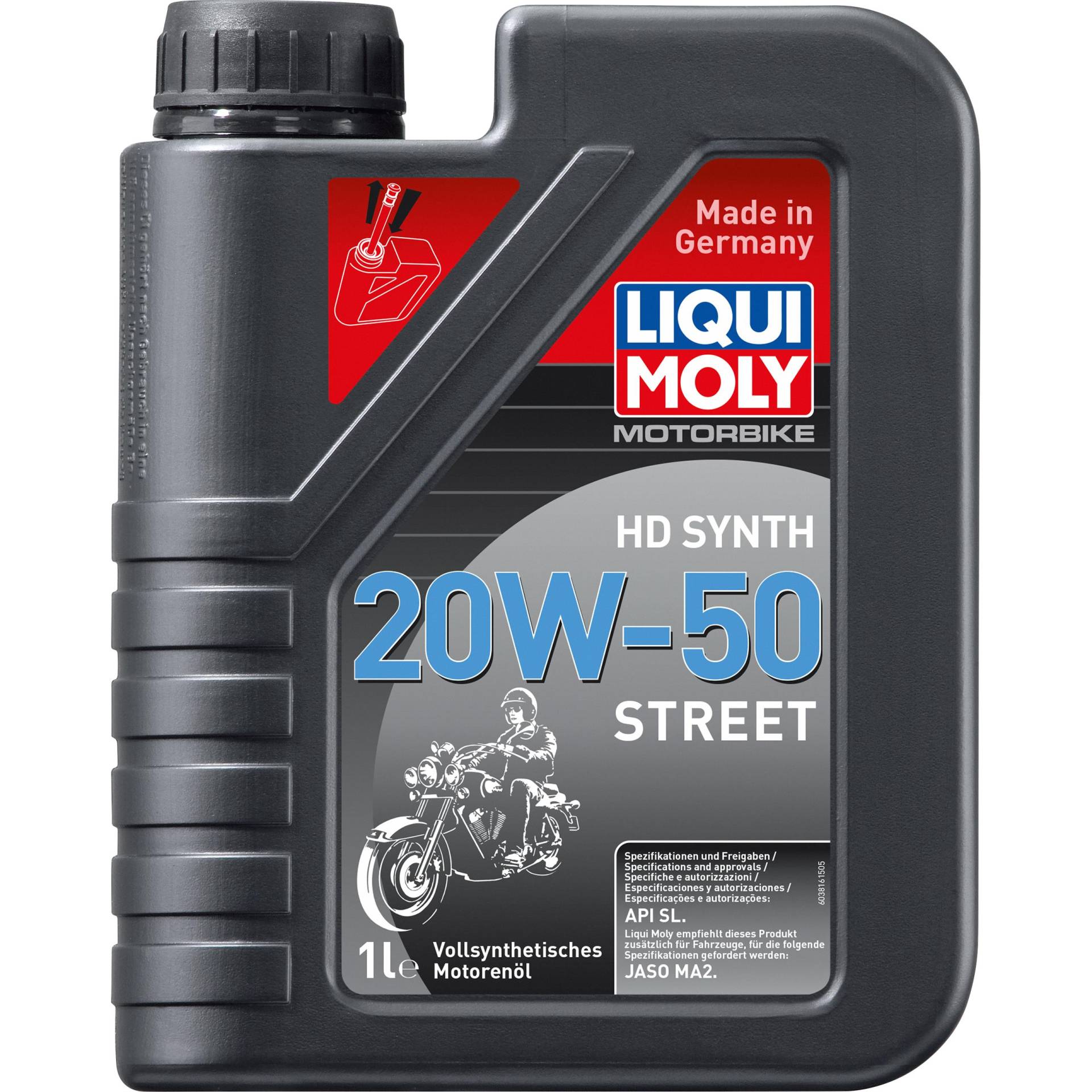Liqui Moly Motoröl Motorbike 4T HD 20W-50 Street 1 Liter Liqui Moly Motoröl Motorbike 4T HD 20W-50 Street 1 Liter von Liqui Moly