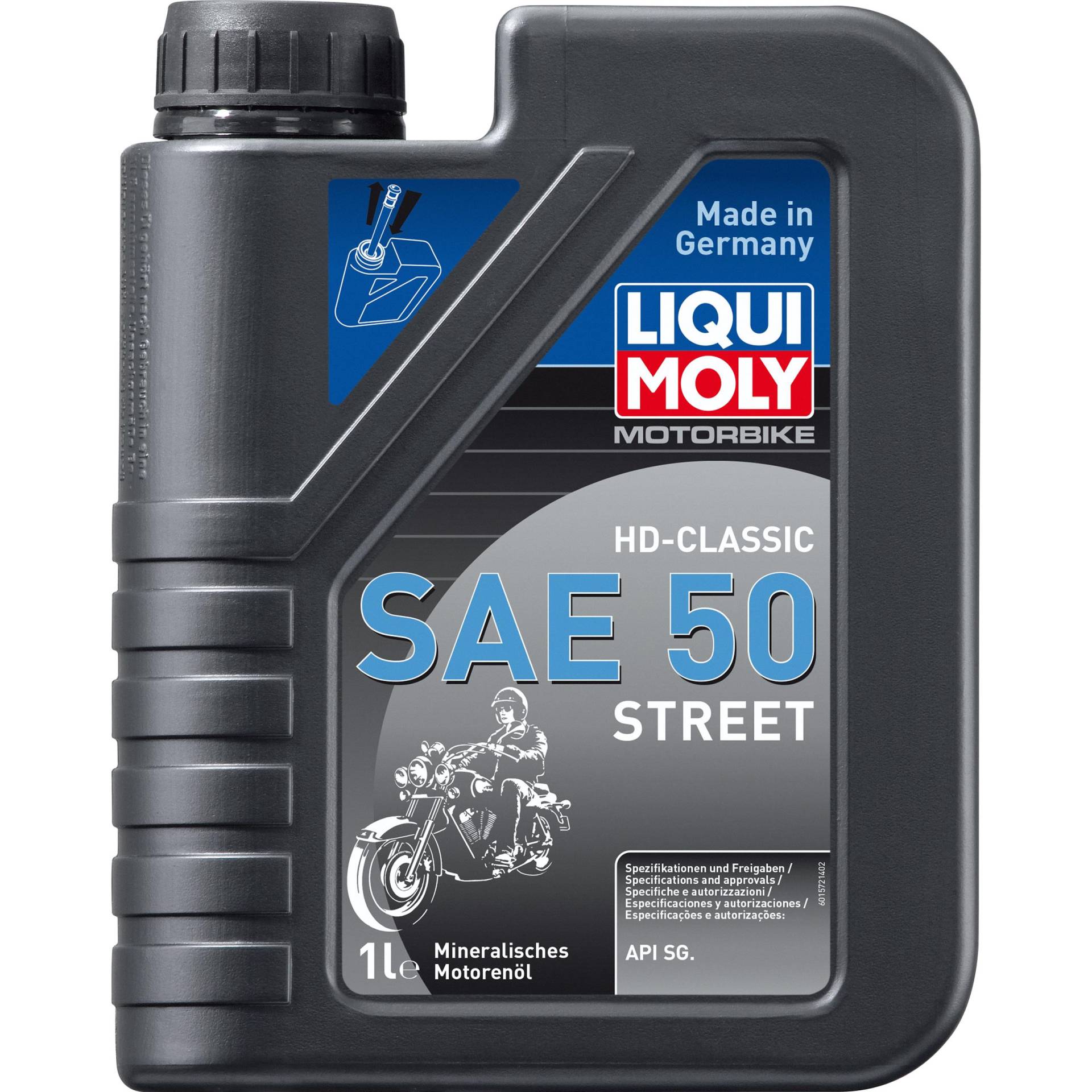 Liqui Moly Motoröl Motorbike 4T HD-Classic SAE 50 Street 1 Liter Liqui Moly Motoröl Motorbike 4T HD-Classic SAE 50 Street 1 Liter von Liqui Moly