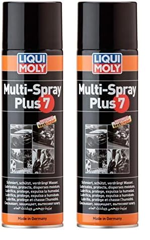 Liqui Moly Multi-Spray Plus 7 | 500 ml | Korrosionsschutz | Rostlöser | Art.-Nr.: 3305, farblos (Packung mit 2) von Liqui Moly
