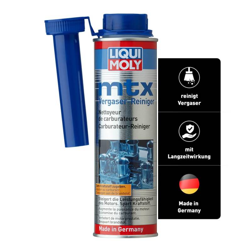 LIQUI MOLY mtx Vergaserreiniger | 300 ml | Benzinadditiv | Art.-Nr.: 5100, farblos von Liqui Moly