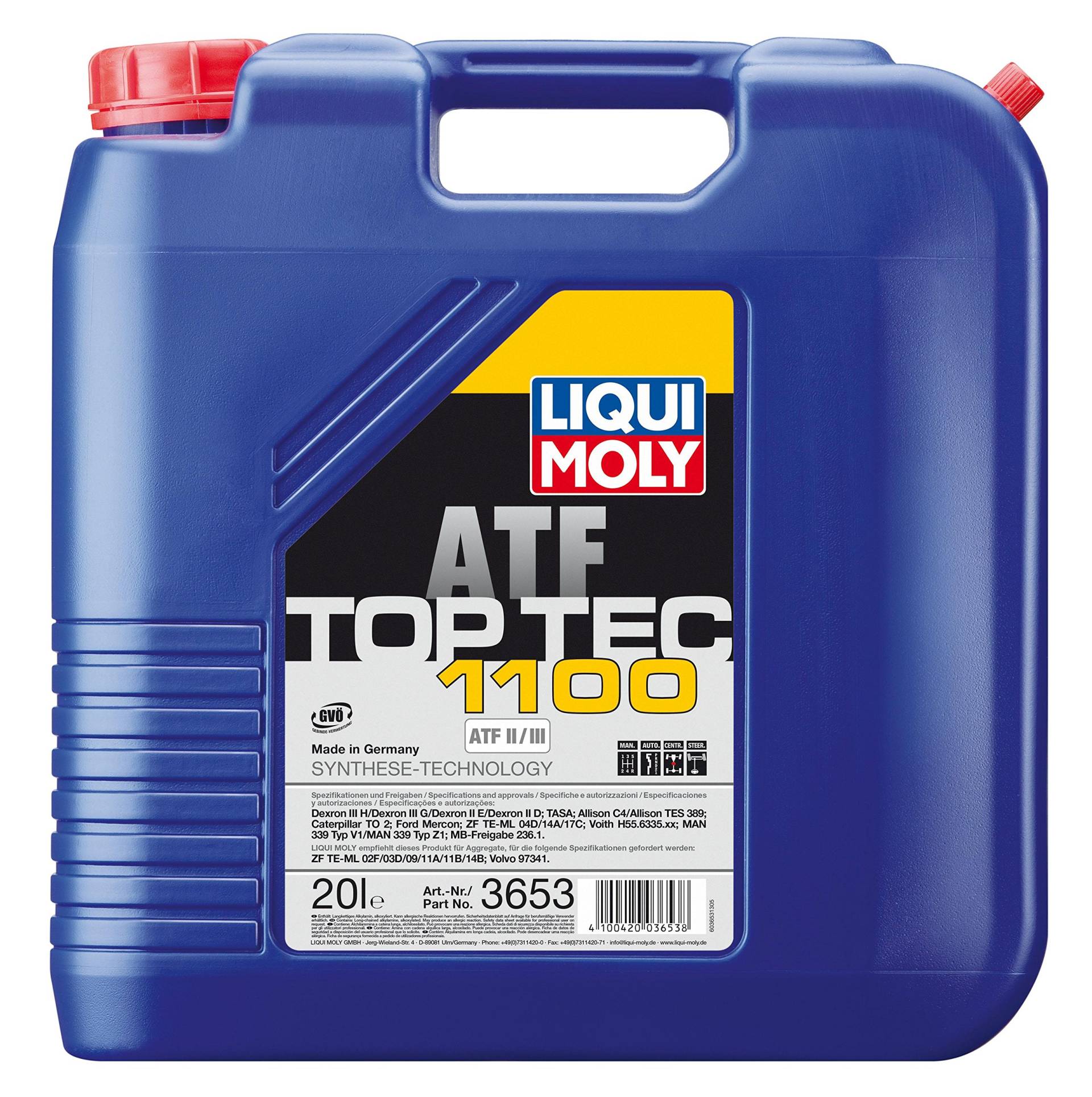 LIQUI MOLY Top Tec ATF 1100 | 20 L | Getriebeöl | Hydrauliköl | Art.-Nr.: 3653 von Liqui Moly