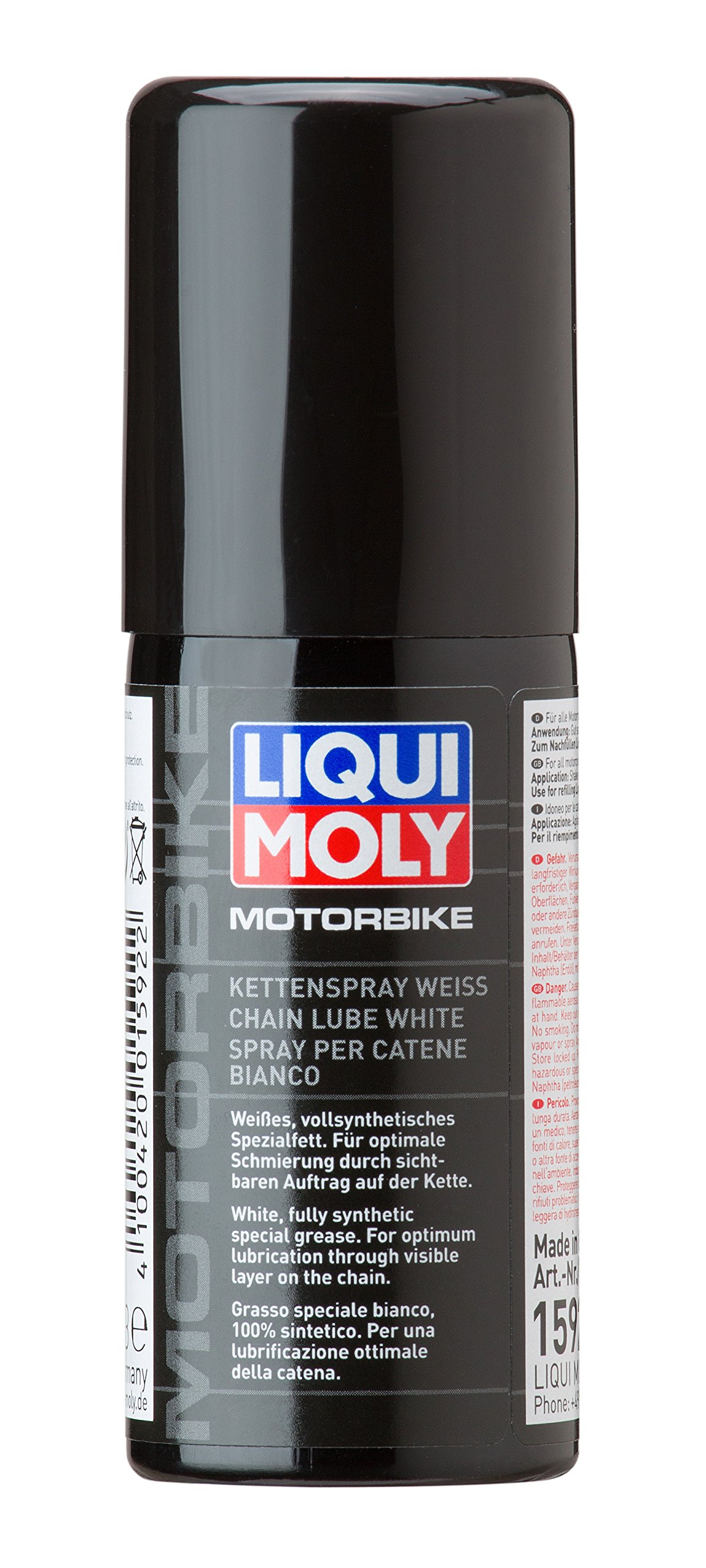 LIQUI MOLY Motorbike Kettenspray weiß | 50 ml | Motorrad Haftschmierstoff ohne Kupfer | Art.-Nr.: 1592 von Liqui Moly
