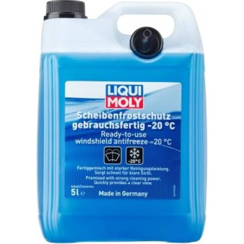 LIQUI MOLY Scheibenfrostschutz gebrauchsfertig 5 L, Art.-Nr. 21795 I Frostschutzmittel Scheibenwaschanlage für eine klare Sicht I Temperaturen bis ca. -20 °C I LED- bzw. Xenon-Scheinwerfer geeignet von Liqui Moly