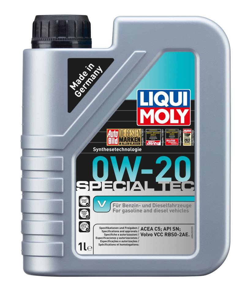 LIQUI MOLY Special Tec V 0W-20 | 1 L | Synthesetechnologie Motoröl | Art.-Nr.: 8420 von Liqui Moly