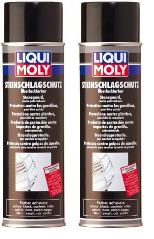 Liqui Moly Steinschlagschutz schwarz | 500 ml | Karosserieschutz | Unterbodenschutz | Steinschlagschutz | Art.-Nr.: 6109, farblos (Packung mit 2) von Liqui Moly