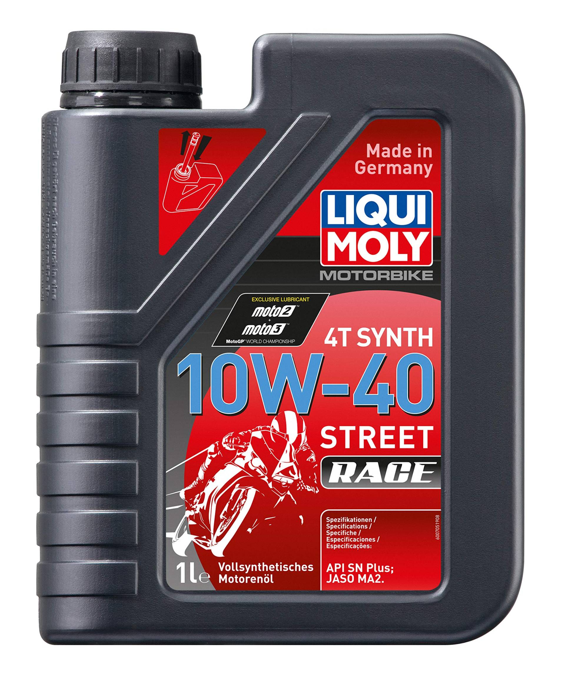 LIQUI MOLY Motorbike 4T Synth 10W-40 Street Race | 1 L | Motorrad 4-Takt-Öl | Art.-Nr.: 20753 von Liqui Moly