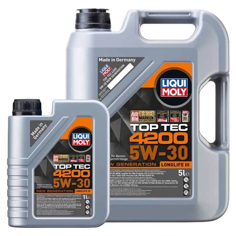 Liqui Moly Top Tec 4200 Motoröl 5W-30 6 Liter (5L+ 1L) von Liqui Moly