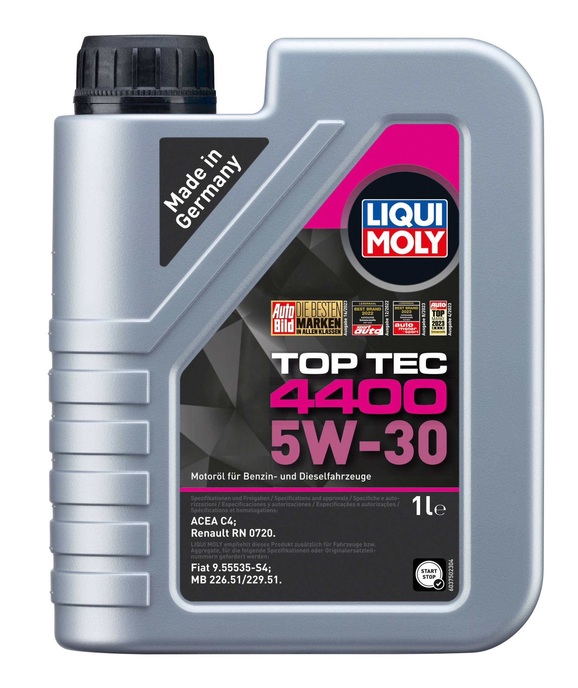 Liqui Moly Top Tec 4400 5W-30 Motoröl, 1 Liter von Liqui Moly