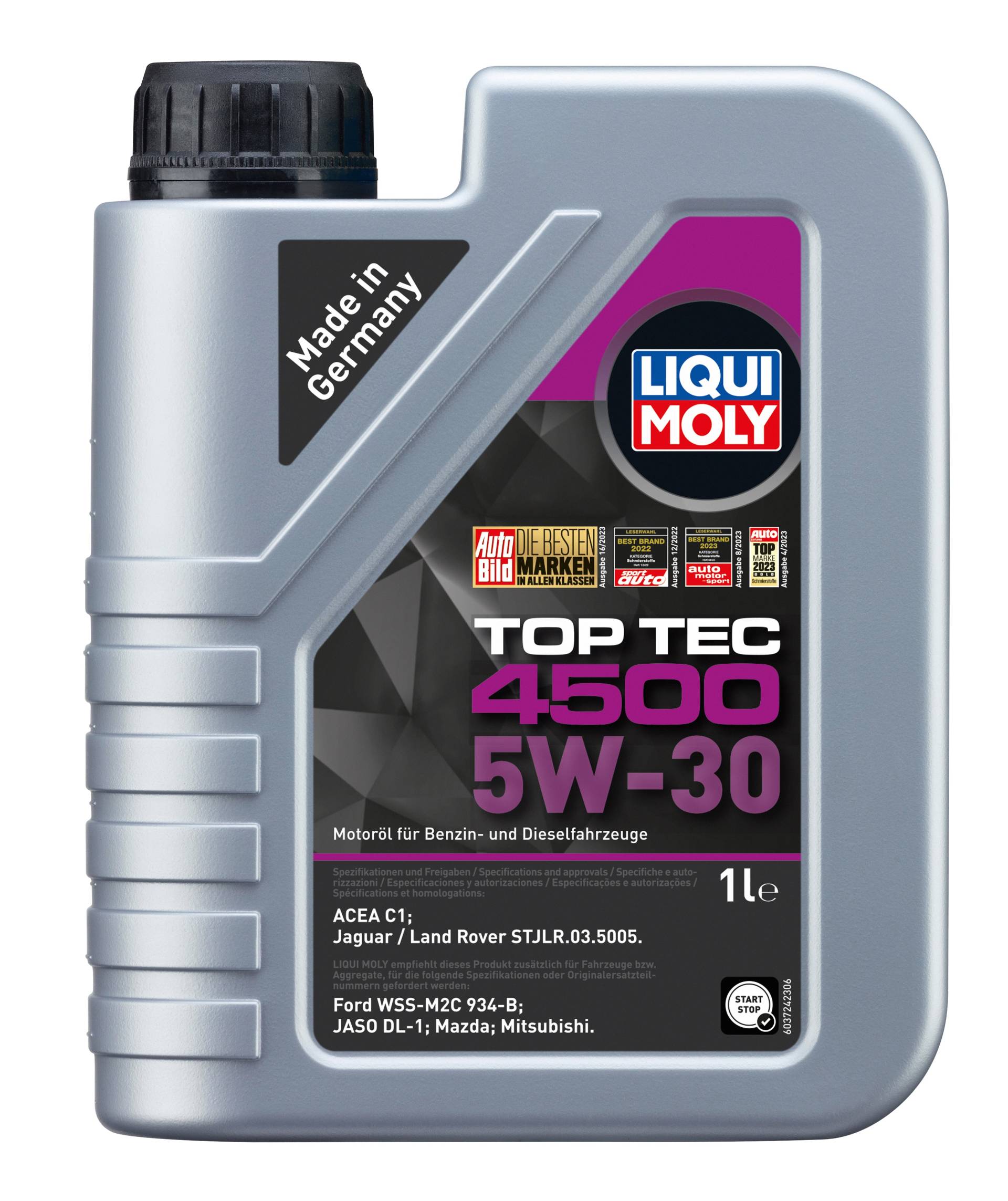Liqui Moly Top Tec 4500 5W-30 Motoröl, 1 L von Liqui Moly