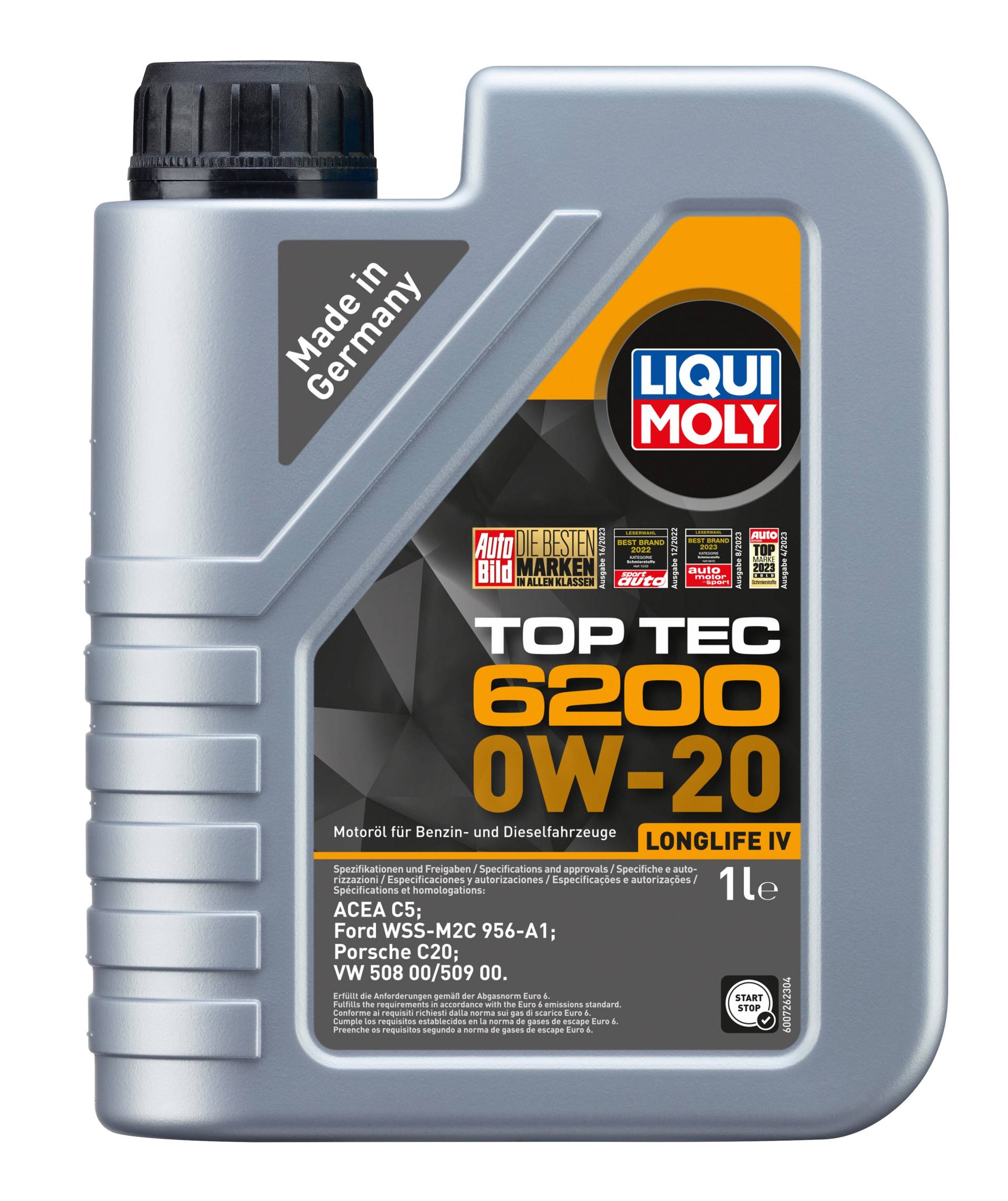Liqui Moly Top Tec 6200 0W-20 Motoröl, 1 Liter von Liqui Moly