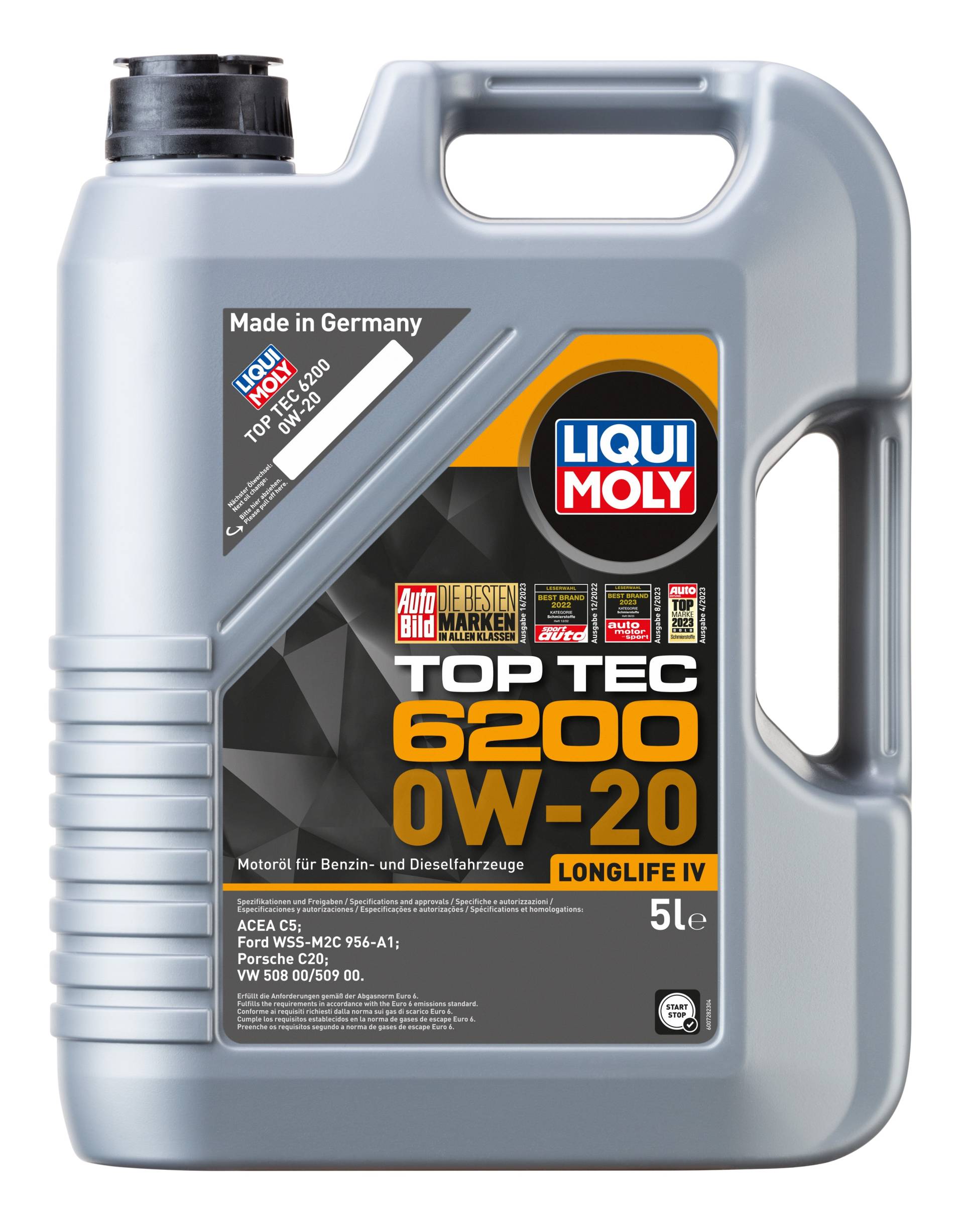 Liqui Moly Top Tec 6200 0W-20 Motoröl, 5 Liter Liqui Moly Top Tec 6200 0W-20 Motoröl, 5 Liter von Liqui Moly