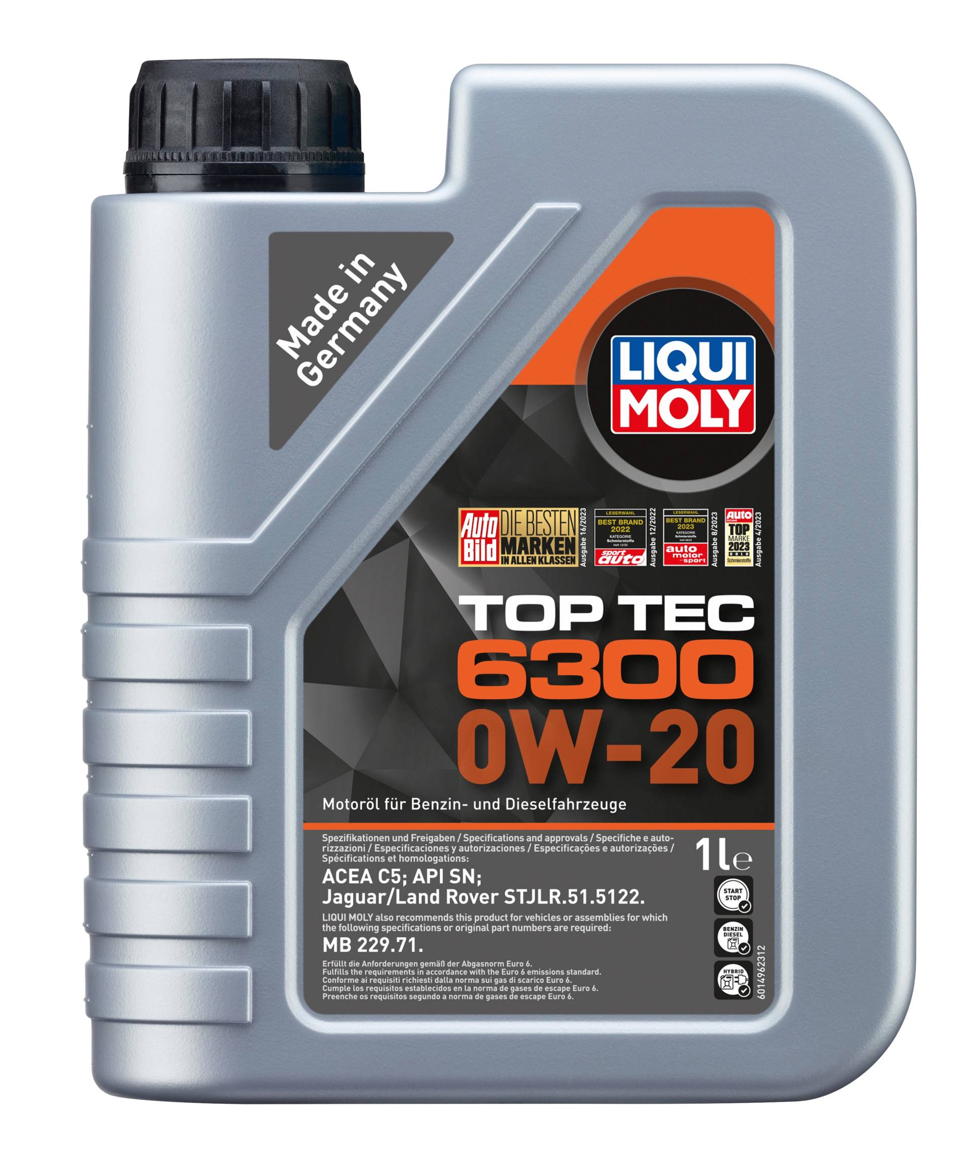 Liqui Moly Top Tec 6300 0W-20 1 L Liqui Moly Top Tec 6300 0W-20 1 L von Liqui Moly
