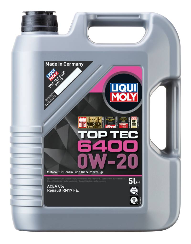 Liqui Moly Top Tec 6400 Motoröl, 0W-20, 1 l von Liqui Moly