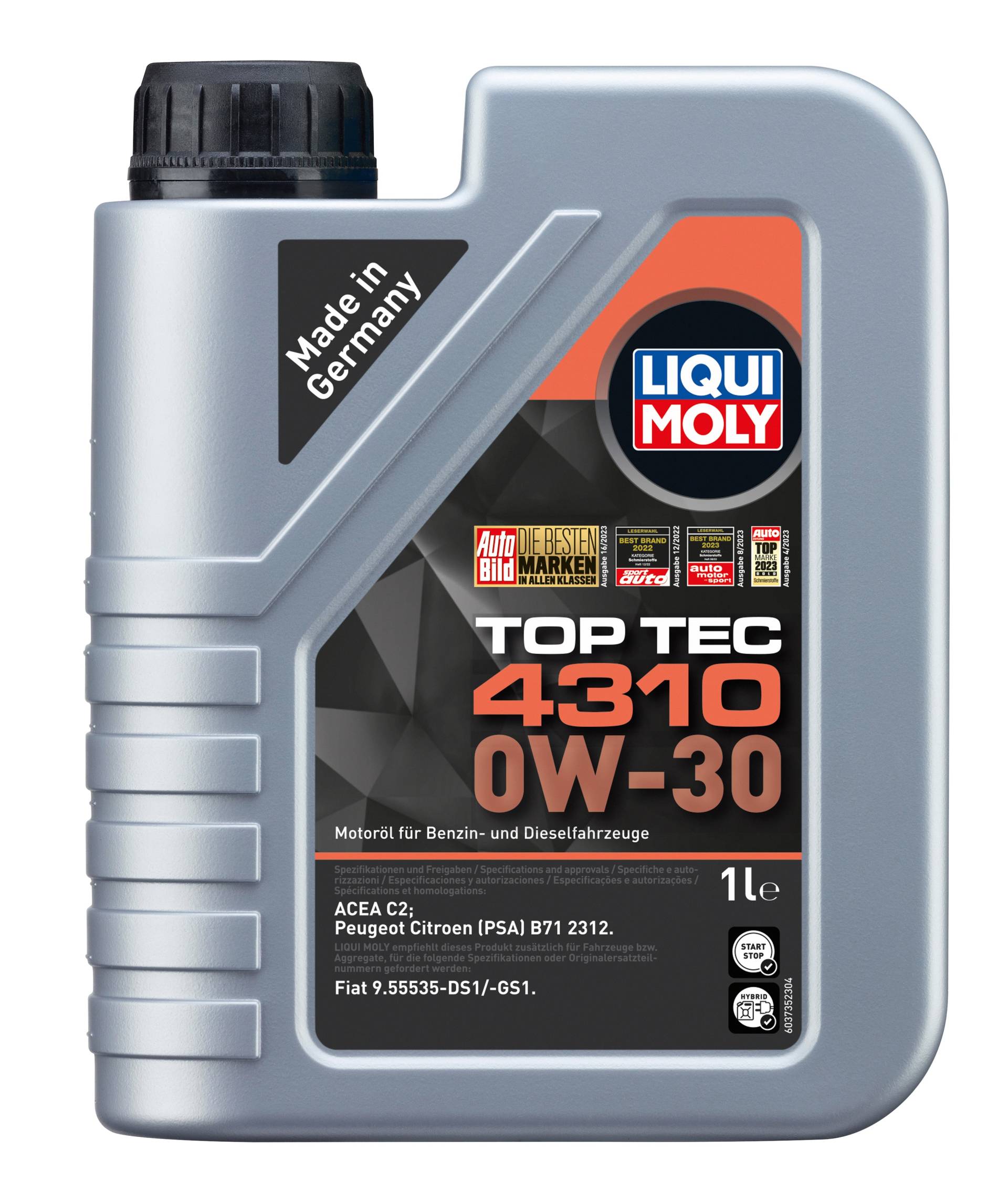 Liqui Moly TopTec 4310 0W-30 Motoröl, 1 Liter Liqui Moly TopTec 4310 0W-30 Motoröl, 1 Liter von Liqui Moly