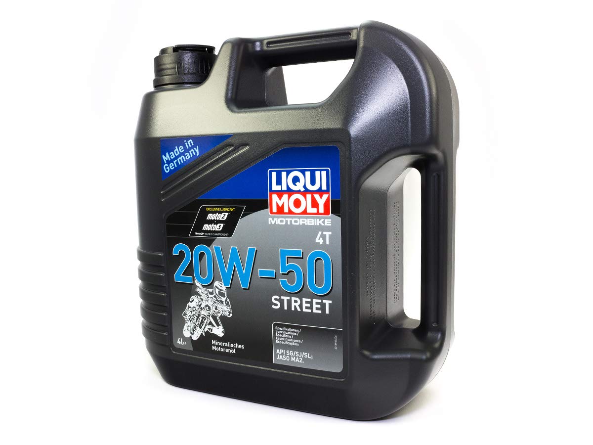 4-?Takt Motoröl 20W-50 Street 4T (4 L) von Liqui Moly Mineralöl (1696) motorenöl, 10w-30, 10w-40, 5w-40, 10w-50, 15w-50, 20w-40, 20w-50 von Liqui Moly
