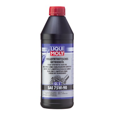 Liqui Moly 1 L Vollsynthetisches Getriebeöl (GL5) SAE 75W-90 [Hersteller-Nr. 1414] von Liqui Moly