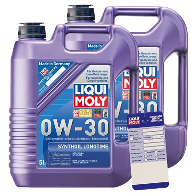 Liqui Moly 10 L Synthoil Longtime 0W-30 + Ölwechsel-Anhänger von Liqui Moly