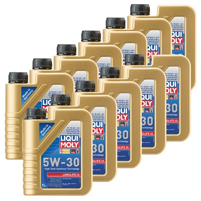 Liqui Moly 11x 1 L Longlife III 5W-30 [Hersteller-Nr. 20646] von Liqui Moly