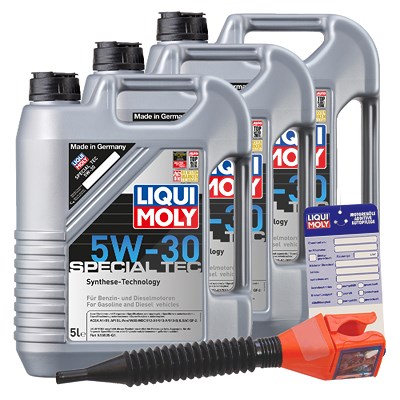 Liqui Moly 15 L Special Tec 5W-30 + Ölwechsel-Anhänger von Liqui Moly