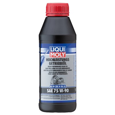 Liqui Moly 1x 500ml Hochleistungs-Getriebeöl (GL4+) SAE 75W-90 [Hersteller-Nr. 4433] von Liqui Moly