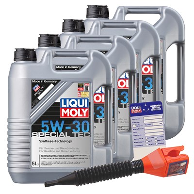 Liqui Moly 20 L Special Tec 5W-30 + Ölwechsel-Anhänger von Liqui Moly